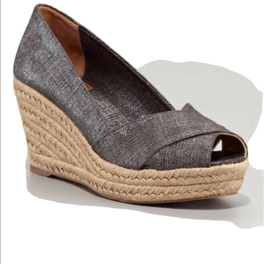 Tory Burch wedge espadrilles size 7